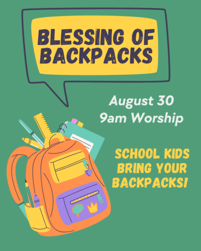 Blessing of Backpacks Website 1 - First Lutheran Church