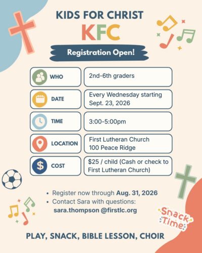 Children’s Ministry Registration (Instagram Post (45)) No QR Code Childrens Ministry Registration Instagram Post 45 No QR Code - First Lutheran Church
