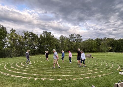 Labyrinth with people Labyrinth with people - First Lutheran Church